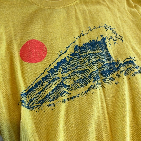 Yellow Wave Tee - Picture 2 of 2